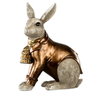 Kanin klädd i brons poly
