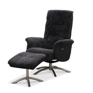 Fåtölj+Pall Visby Fårskinn